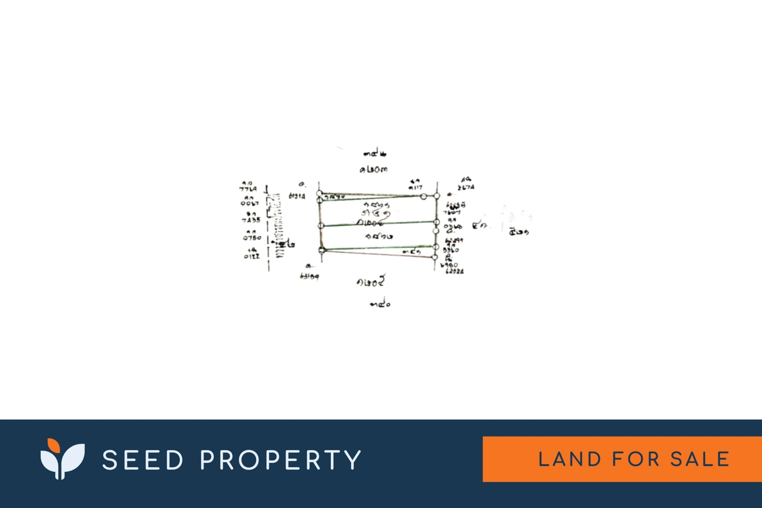 ผังโฉนดที่ดินกลุ่ม B แสดงการแบ่งแปลงพร้อมข้อความกำกับภาษาไทย